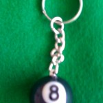 8 BALL KEY RING: